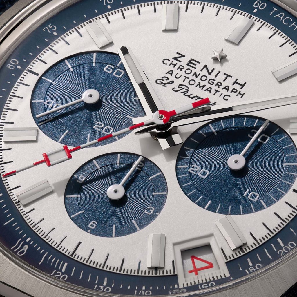 Cadran tricolor Zenith Chronomaster Revival A384 Liberty II Edition