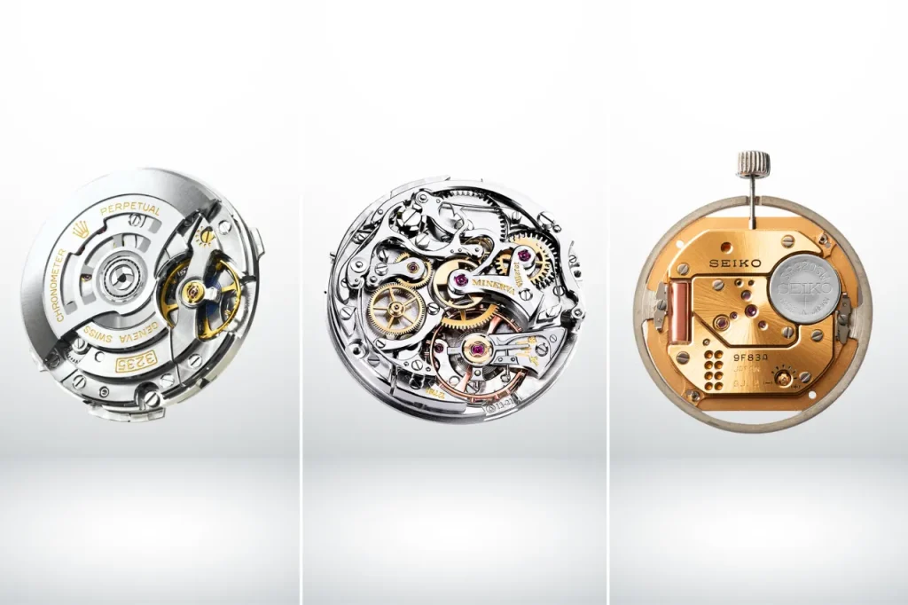 Mecanism automatic mecanic quartz