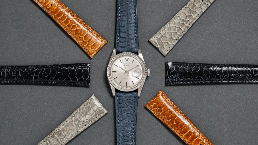 Ceas Rolex curea piele naturala