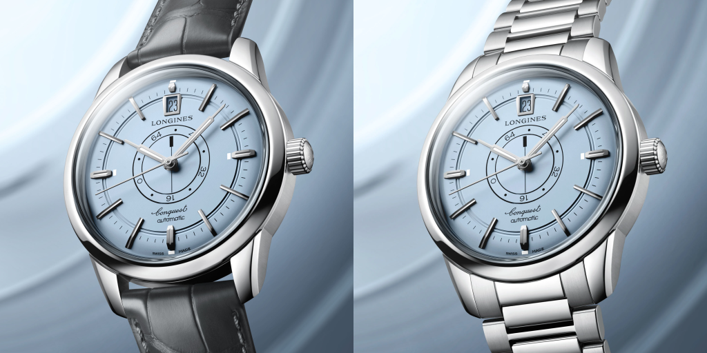 Longines Conquest Heritage Central Power Reserve curea piele vs bratara inox