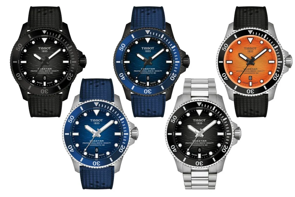 Tissot seastar 2000 professional 44mm 5 modele noi