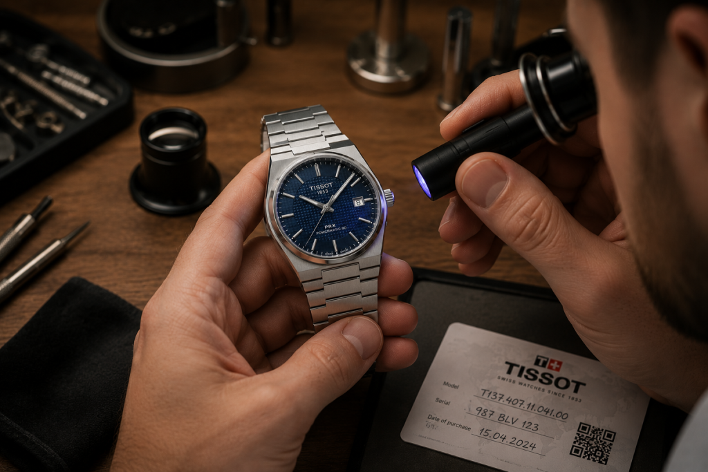 Cum verifici daca un ceas Tissot PRX este autentic